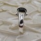 AAE 0330 Chandi Ring 925, Stone Opal (Black) - AmeerAliEnterprises