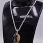 AAE 5836 Chandi Pendant 925, Stone: Sulemani Aqeeq - AmeerAliEnterprises