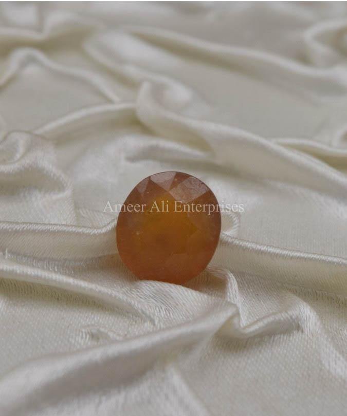 AAE 1319 Yellow Sapphire (Pukhraj) - AmeerAliEnterprises