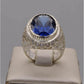 AAE 7527 Chandi Ring 925, Stone: Zircon - AmeerAliEnterprises