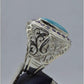 AAE 5854 Chandi Ring 925, Stone: Feroza - AmeerAliEnterprises