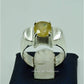 AAE 6862 Chandi Ring 925, Stone: Pukhraj