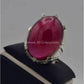 AAE 2208 Chandi Ring 925, Stone: Irani Poota Yaqoot (Anari Yaqoot) - AmeerAliEnterprises