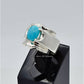 AAE 6638 Chandi Ring 925, Stone: Feroza