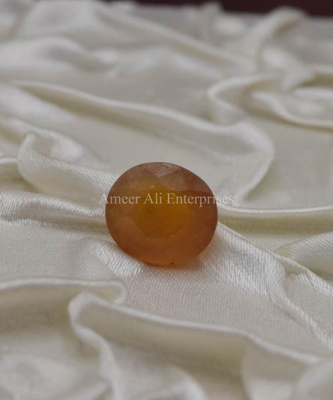 AAE 1319 Yellow Sapphire (Pukhraj) - AmeerAliEnterprises