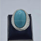AAE 5823 Chandi Ring 925, Stone: Feroza - AmeerAliEnterprises