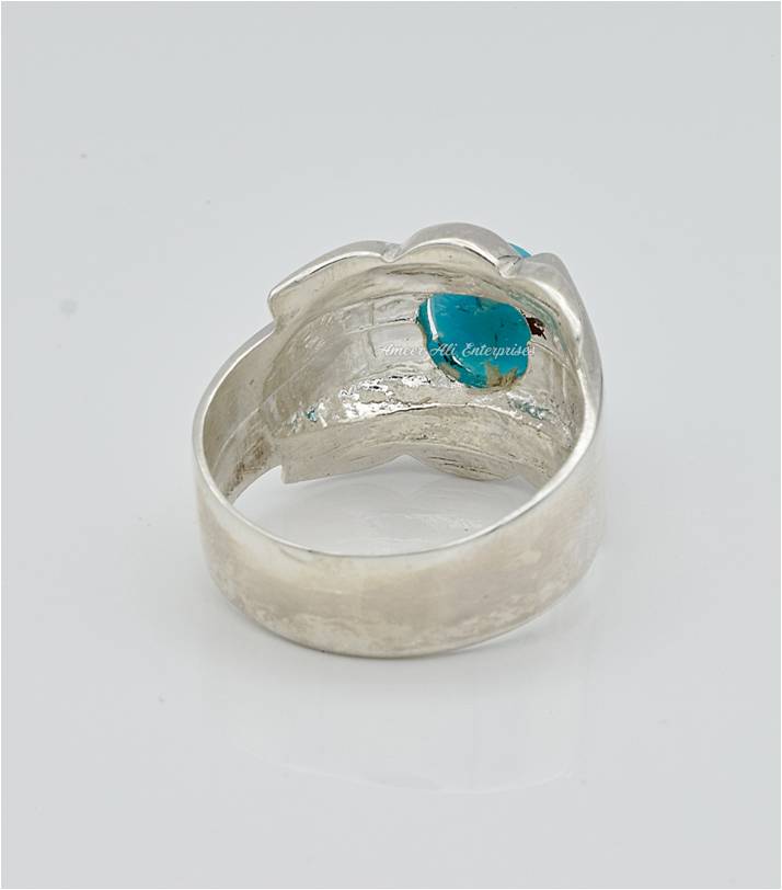 AAE 6638 Chandi Ring 925, Stone: Feroza