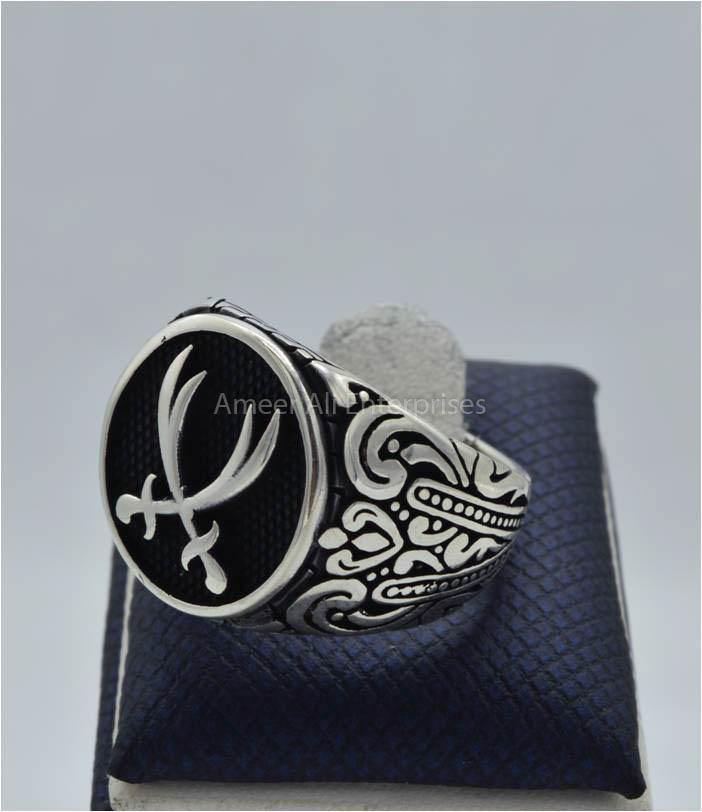 AAE 6063 (VINTAGE COLLECTION) 925 CHANDI RING - AmeerAliEnterprises