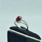 AAE 6199 Chandi Ring 925, Stone: Ruby - AmeerAliEnterprises
