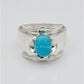 AAE 6638 Chandi Ring 925, Stone: Feroza
