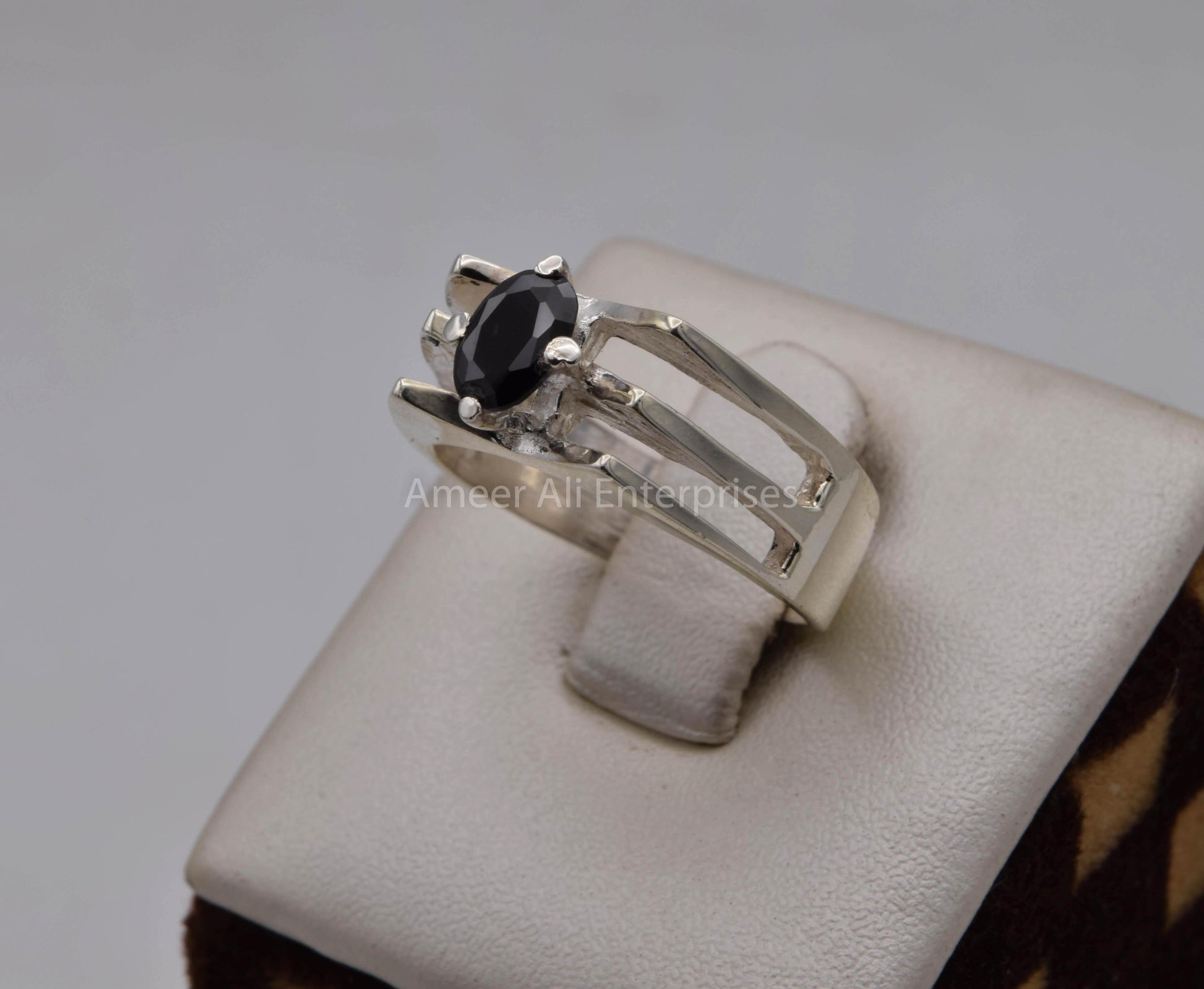 AAE 5703 Chandi Ring 925, Stone: Zircon - AmeerAliEnterprises