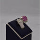 AAE 5743 Chandi Ring 925, Stone: Ruby - AmeerAliEnterprises