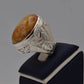 AAE 5613 Chandi Ring 925, Stone: Sulemani Aqeeq - AmeerAliEnterprises