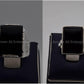 Silver Couple Rings: Pair 88,  Stone: Black Aqeeq (Agate) - AmeerAliEnterprises