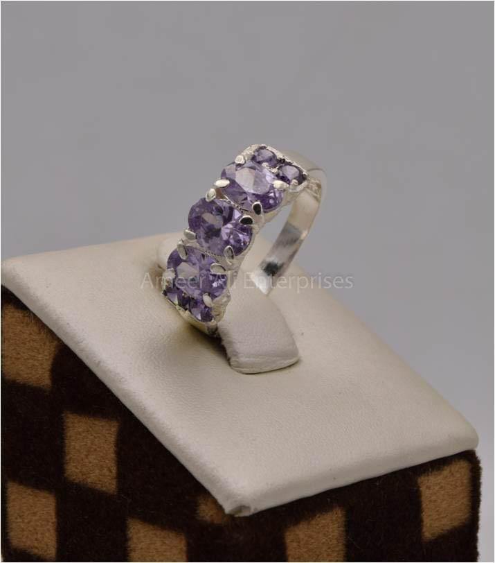 AAE 2525 Chandi Ring 925, Stone: Zircon - AmeerAliEnterprises