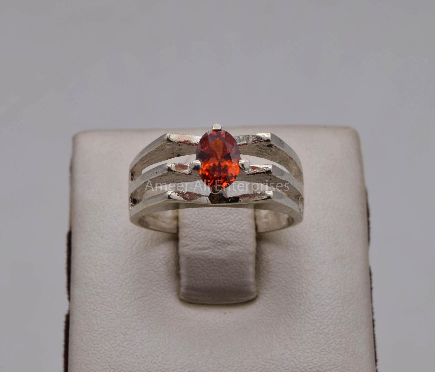 AAE 5701 Chandi Ring 925, Stone: Zircon - AmeerAliEnterprises