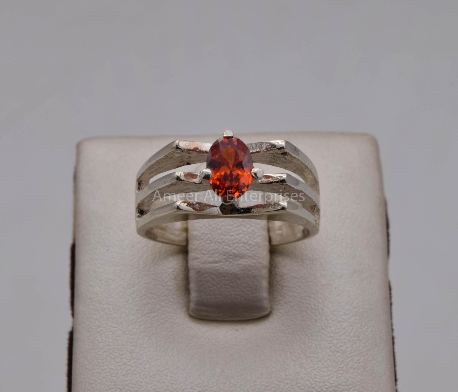 AAE 5701 Chandi Ring 925, Stone: Zircon - AmeerAliEnterprises