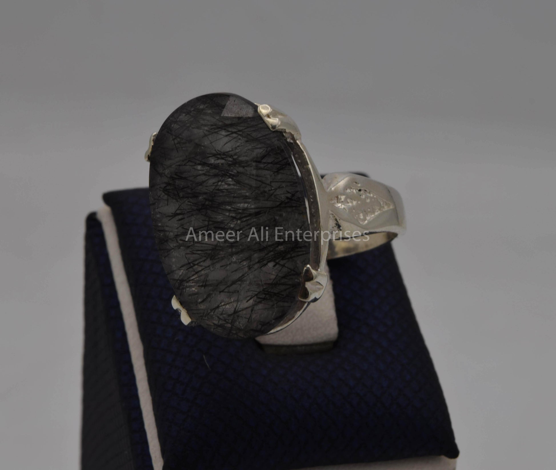 AAE 5640 Chandi Ring, Stone: Moh e Najaf - AmeerAliEnterprises