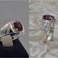 Silver Couple Rings: Pair 66, Stone: Ruby (Yaqoot) - AmeerAliEnterprises