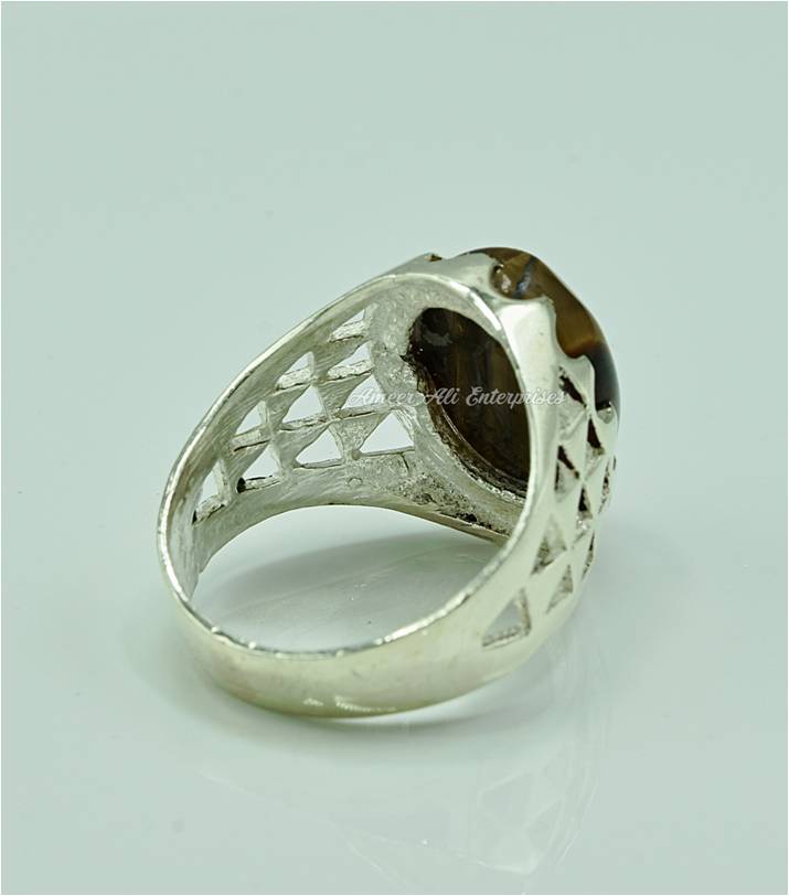 AAE 3557 Chandi Ring 925, Stone: Tiger's Eye
