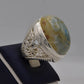 AAE 5605 Chandi Ring 925, Stone: Sulemani Aqeeq - AmeerAliEnterprises