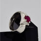 AAE 6574 Chandi Ring 925, Stone: Ruby