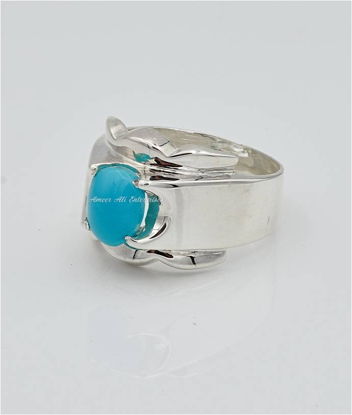 AAE 6638 Chandi Ring 925, Stone: Feroza