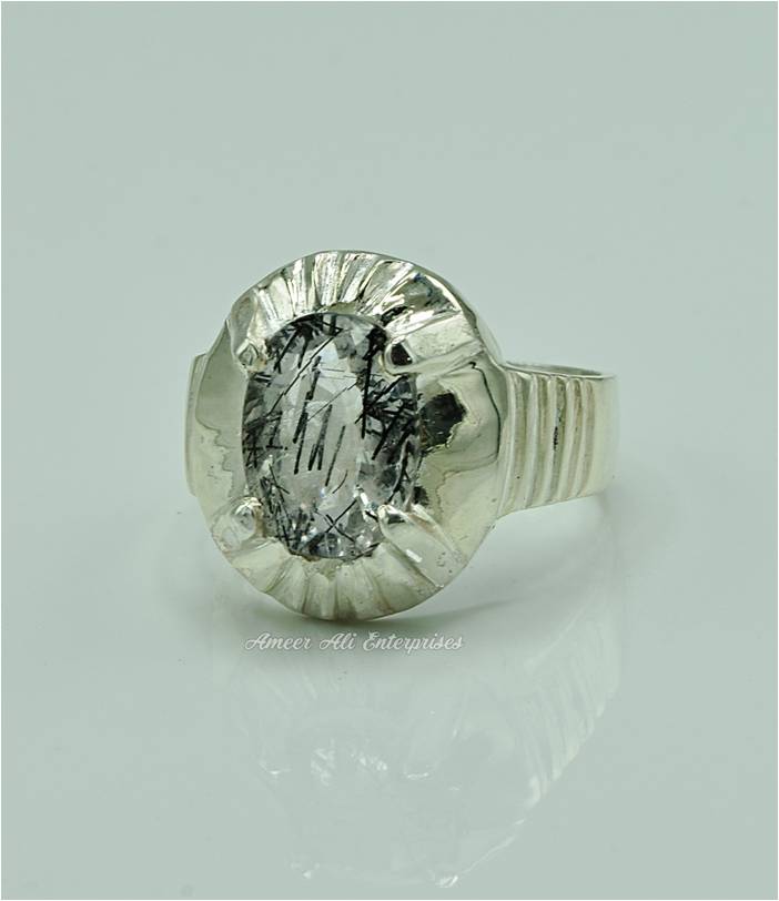 AAE 6899 Chandi Ring 925, Stone: Moh e Najaf