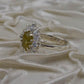 AAE 1851 Chandi Ring 925, Stone: Yellow Sapphire (Pukhraj) - AmeerAliEnterprises