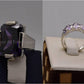 Silver Couple Rings: Pair 76,  Stone: Zircon - AmeerAliEnterprises