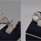 Silver Couple Rings: Pair 104,  Stone: Zircon - AmeerAliEnterprises