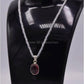 AAE 5838 Chandi Pendant 925, Stone: Irani Poota Yaqoot - AmeerAliEnterprises
