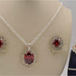 AAE 2545 Chandi Set 925, Stone: Zircon - AmeerAliEnterprises