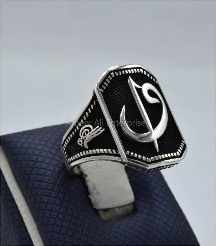 AAE 6046 (VINTAGE COLLECTION) 925 CHANDI RING - AmeerAliEnterprises
