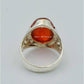 AAE 3926 Chandi Ring 925, Stone: Red Aqeeq