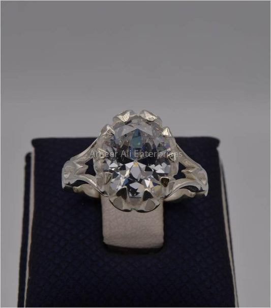 AAE 2315 Chandi Ring 925, Stone: Zircon - AmeerAliEnterprises