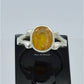 AAE 6605 Chandi Ring 925, Stone: Pukhraj