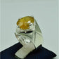 AAE 6848 Chandi Ring 925, Stone: Pukhraj