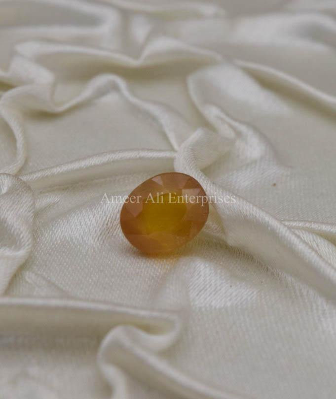 AAE 1321 Yellow Sapphire (Pukhraj) - AmeerAliEnterprises