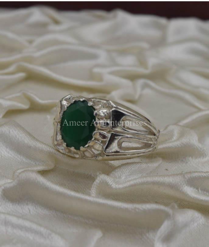 AAE 1808 Chandi Ring 925, Stone: Zircon - AmeerAliEnterprises