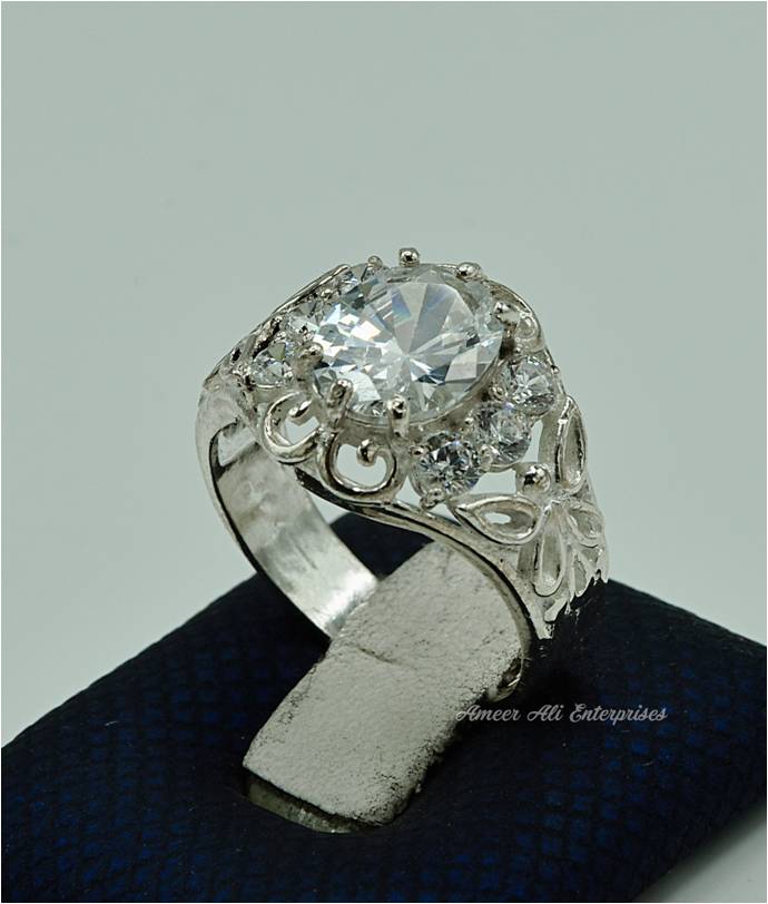 AAE 6907 Chandi Ring 925, Stone: Zircon