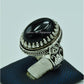 AAE 6823 CHANDI RING 925, STONE: BLACK AQEEQ