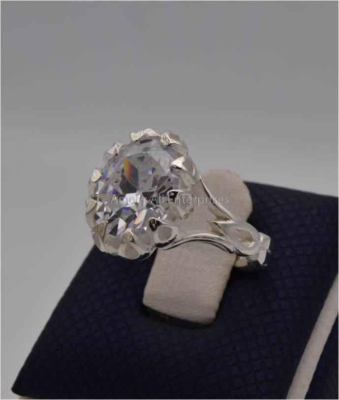 AAE 2315 Chandi Ring 925, Stone: Zircon - AmeerAliEnterprises