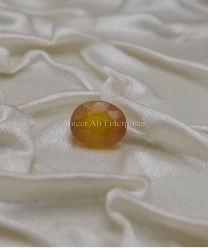 AAE 1321 Yellow Sapphire (Pukhraj) - AmeerAliEnterprises
