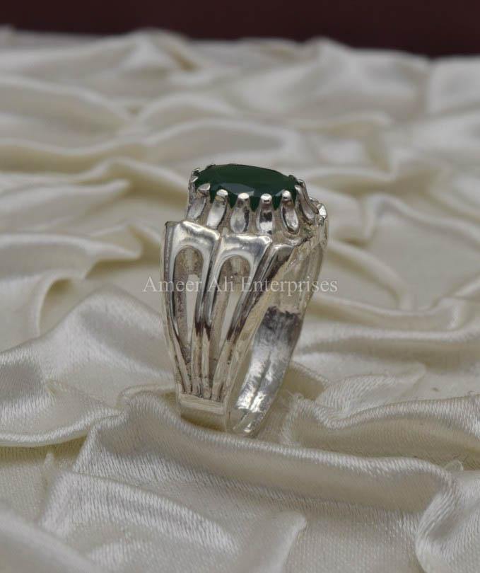 AAE 1808 Chandi Ring 925, Stone: Zircon - AmeerAliEnterprises