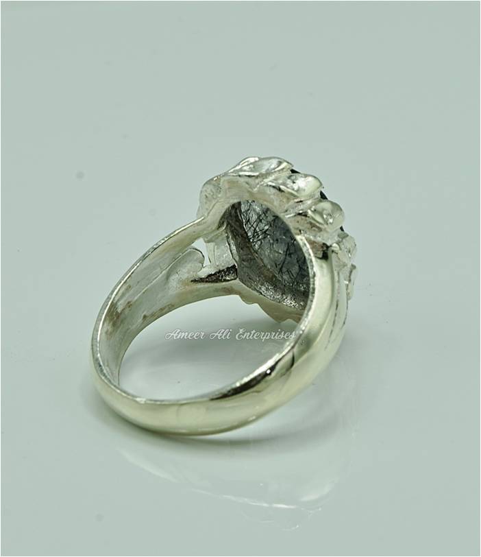 AAE 6900 Chandi Ring 925, Stone: Moh e Najaf