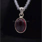 AAE 5838 Chandi Pendant 925, Stone: Irani Poota Yaqoot - AmeerAliEnterprises