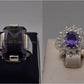 Silver Couple Rings: Pair 75,  Stone: Zircon - AmeerAliEnterprises