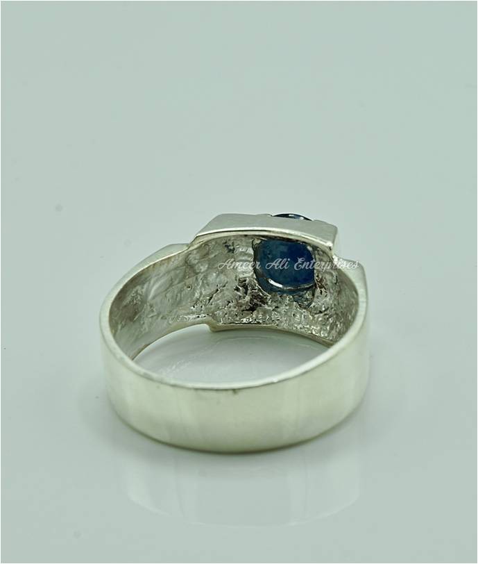 AAE 6873 Chandi Ring 925, Stone: Neelam