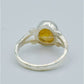 AAE 6605 Chandi Ring 925, Stone: Pukhraj